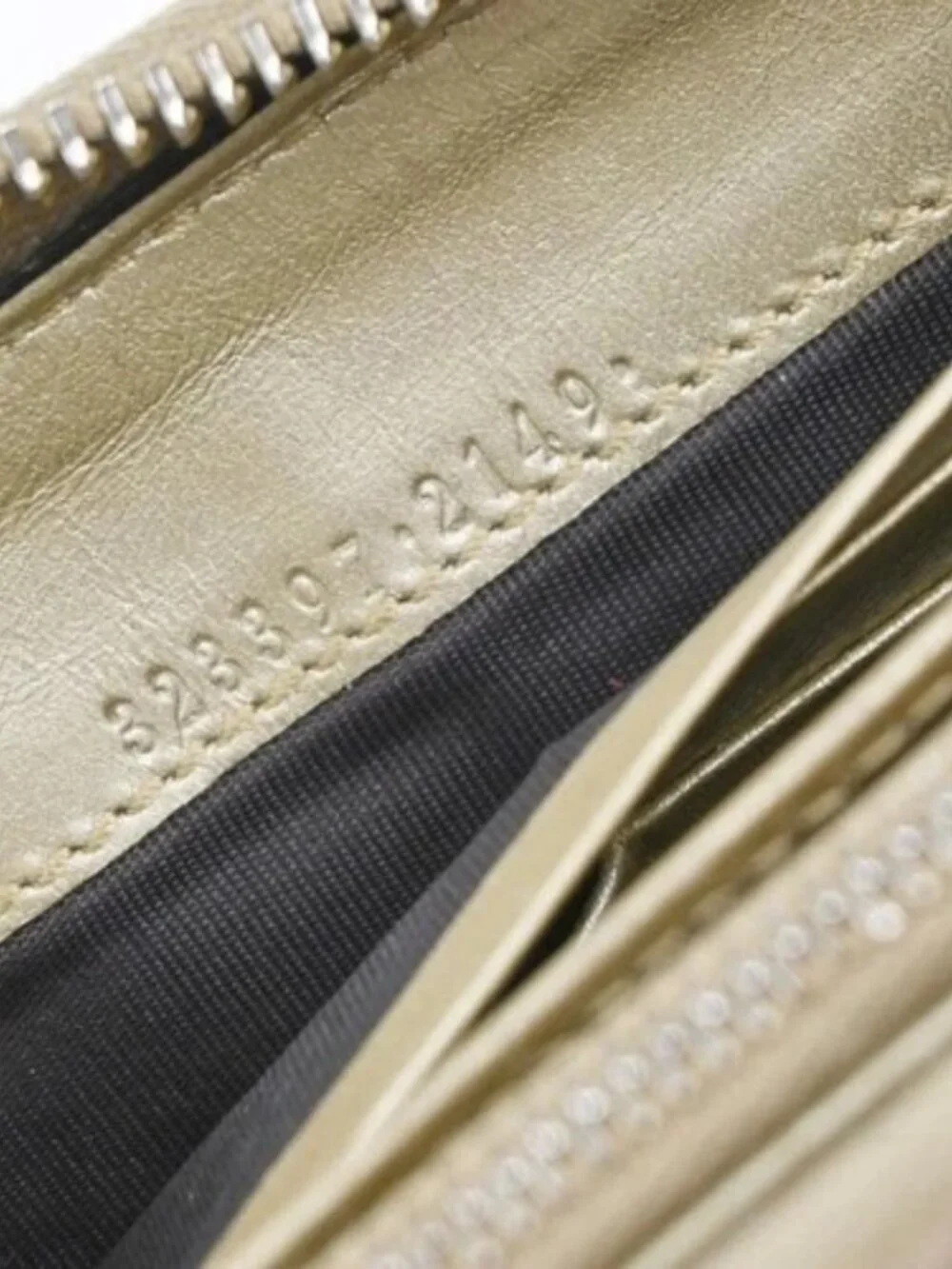 GUCCI Logo Guccissima GG Pattern Long Zipper Wallet Leather Beige GHW 09KP533 - Picture 14 of 14
